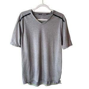 Nike Men's Gray Short Sleeve Tee Size L Activewear Workout Athleisure Running